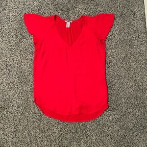 H&M Women’s Red Blouse- Size 6!